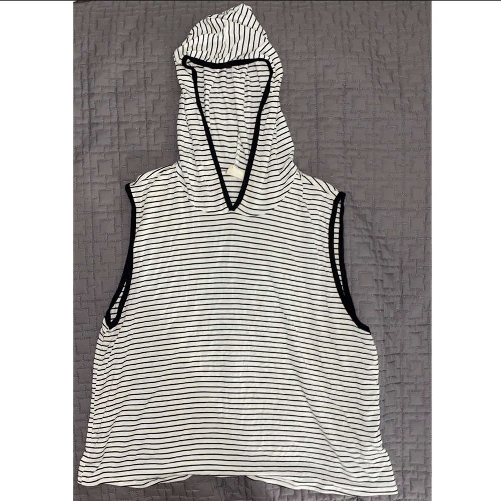 Striped hooded tank